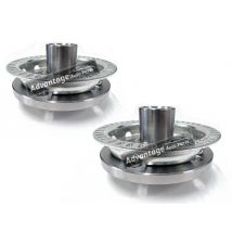 Skoda Octavia MK2 2004-2013 2x Front Hub With ABS Ring Bearings (Pair)