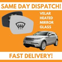 Door Wing Mirror Glass For Range Rover Velar 2017-2020 Heated UK Drivers Side