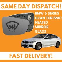 Door Wing Mirror Glass For BMW 6 Series GT G32 2017-2020 Heated UK Right Side