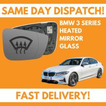 Door Wing Mirror Glass For BMW 3 Series G20, G21 2018-2020 Heated UK Right Side