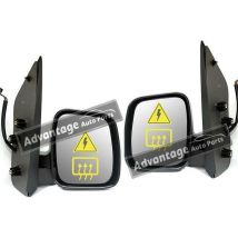 Fiat Qubo 2008-On Electric Adjust Wing Door Mirrors Black Cover Left & Right