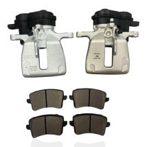 For Audi A4 Rear Electric Brake Calipers and Brake Pads Set 2007-2017