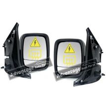 Vauxhall Vivaro Business 2014-On Electric Wing Door Mirrors Black Left & Right