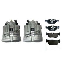 For BMW 1/3 Series & X1 Brake Calipers + Brake Pads &Free Lubricant Rear 2004>15