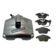 For Skoda Rapid Brake Caliper + Brake Pads & Free Lubricant Front Right 2012>On