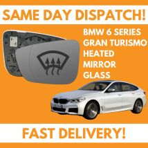 Door Wing Mirror Glass For BMW 6 Series GT G32 2017-2020 Heated UK Left Side