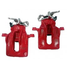 Fits Ford Focus MK1 Brake Calipers Rear Pair Red Powder Coated 1998-2005