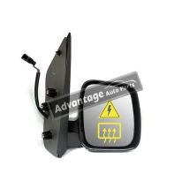 Fiat Qubo 2008-On Electric Adjust Wing Door Mirror Black Cover Drivers Side