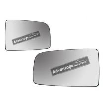 VW Crafter 2006-2016 Upper Door Wing Mirrors Glass Pair L & R Push On Round