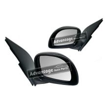 Fiat Panda 2012-Onward Cable Adjust Wing Door Mirrors Black Cover Left & Right