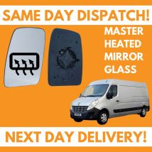 Door Wing Mirror Glass For Renault Master 2010-2020 Heated UK Passenger Side