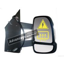 Citroen Relay 2006-2020 Long Arm Electric Black Wing Door Mirror Right Side