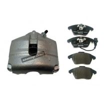For VW Polo Brake Caliper + Brake Pads & Free Lubricant Front Left From 2009-On