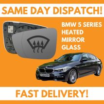 Door Wing Mirror Glass For BMW 5 Series G30 2016-2020 Heated UK Passenger Side