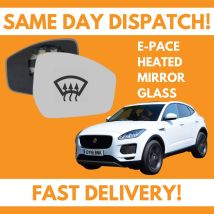 Door Wing Mirror Glass For Jaguar E-Pace 2017-2020 Heated UK Right Drivers Side