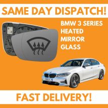 Door Wing Mirror Glass For BMW 3 Series G20, G21 2018-2020 Heated UK Left Side