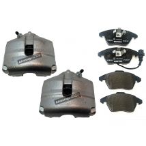 For VW Touran Brake Calipers + Brake Pads & Free Lubricant Front 2003>2015
