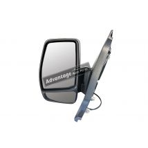 Ford Transit Custom 2012-2019 Black Manual Wing Door Mirror Passenger Side Left