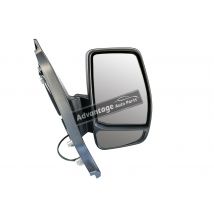 Ford Transit Custom 2012-2019 Black Manual Wing Door Mirror Drivers Side Right