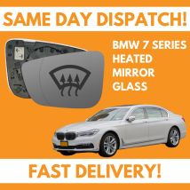 Door Wing Mirror Glass For BMW 7 Series G11, G12 2015-2020 Heated UK Left Side
