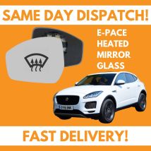 Door Wing Mirror Glass For Jaguar E-Pace 2017-2020 Heated UK Left Passenger Side