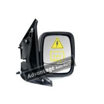 Vauxhall Vivaro Business 2014-On Electric Wing Door Mirror Black Drivers Side