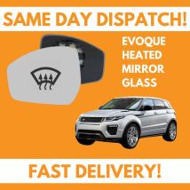 Door Wing Mirror Glass For Range Rover Evoque 2015-2020 Heated UK Left Side