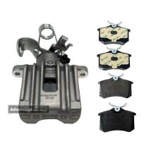 For Seat Exeo St Brake Caliper + Brake Pads & Free Cera Tec Lubricant Rear Right