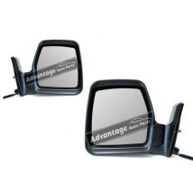 Fiat Scudo Van 1996-2006 Cable Adjust Wing Door Mirrors Black Cover Left & Right
